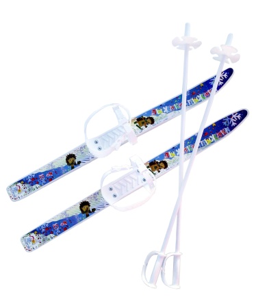 Купить Комплект лыжный детский Лыжики-пыжики с палками в Мариинскийпосаде 