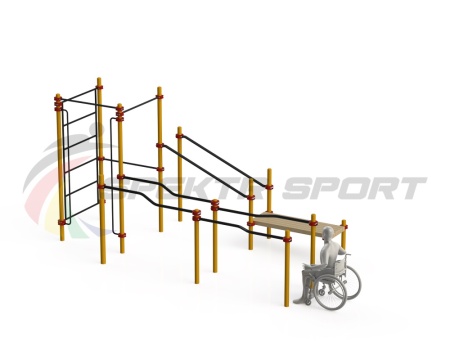 Купить Спортивный комплекс для инвалидов-колясочников WRK-D16_76mm в Мариинскийпосаде 